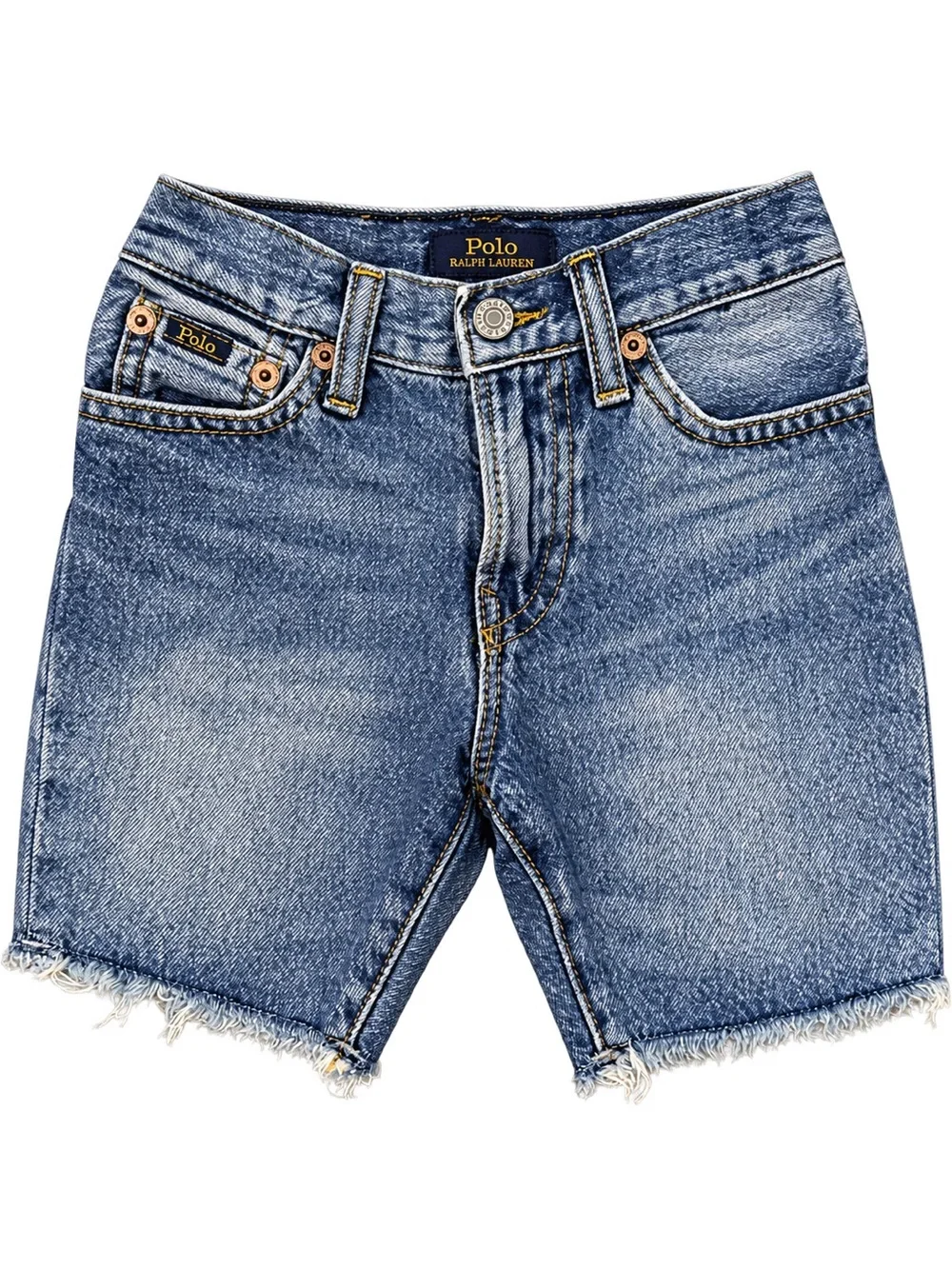 Ralph Lauren Kids Denim Shorts in Blue with Frayed Hem